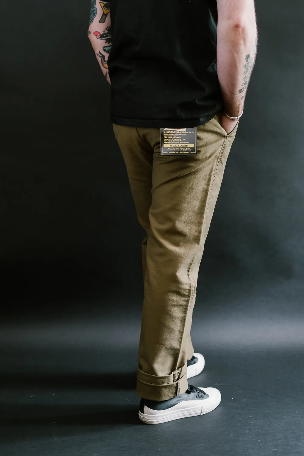 IH-720-KHA - 11oz Cotton Whipcord Work Pants - Khaki