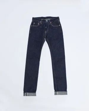 IH-777S-19L - 19oz Left Hand Twill Selvedge Denim Slim Tapered Cut Jeans - Indigo