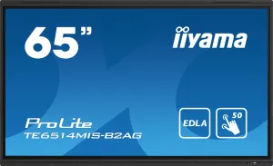 Iiyama Prolite Te6514mis-B2ag 65" Led-Backlit Lcd Display - 4K - For Digital Signage / Interactive Communication