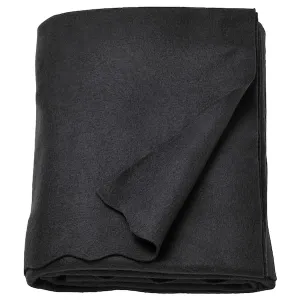 Ikeaa HÖSTAGILLE Super-Soft Polyester Throw, Black, 120x160 cm