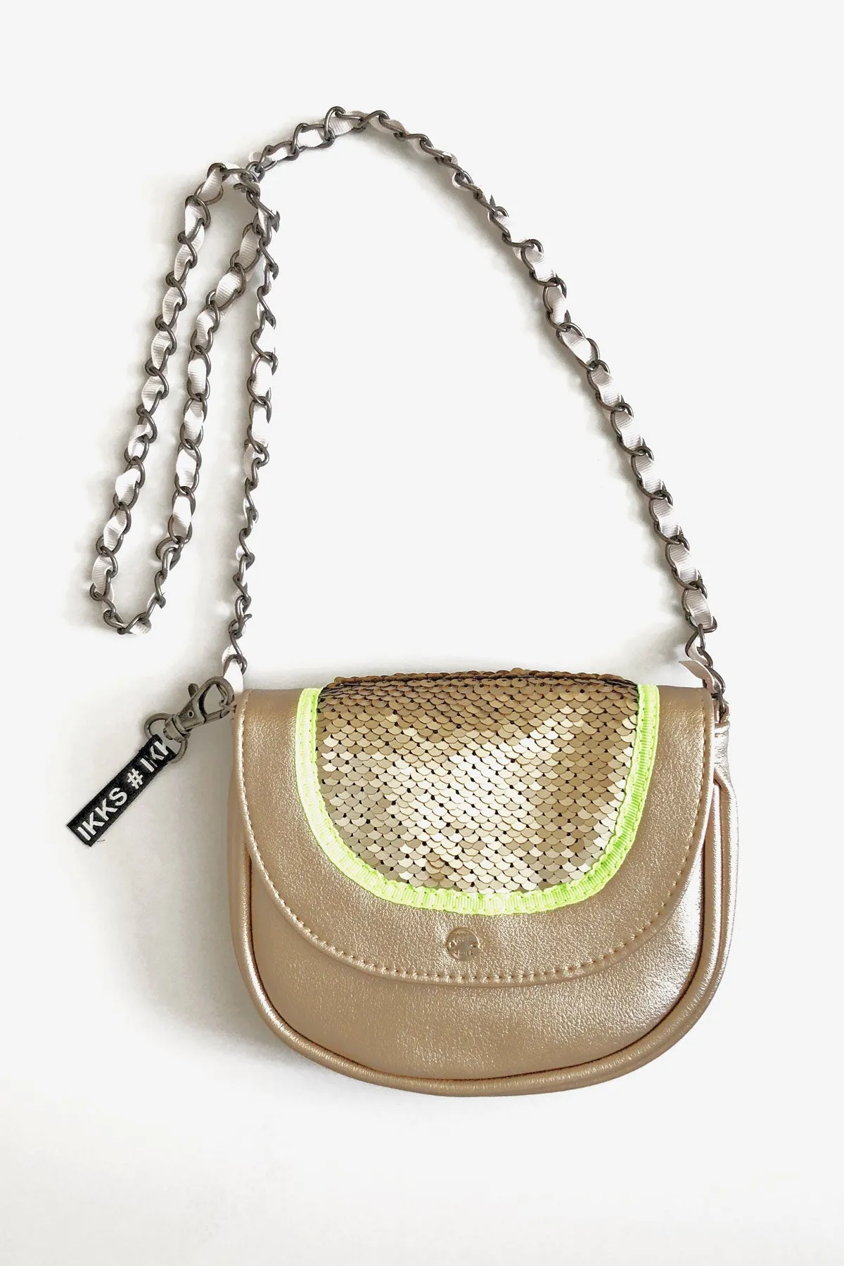 IKKS Metallic Gold Handbag