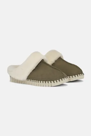 Ilse Jacobsen Tulip Slipper in Deep Olive