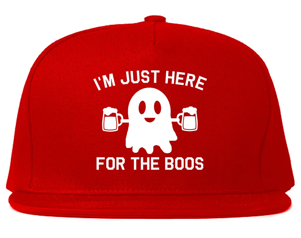 Im Just Here For The Boos Halloween Mens Snapback Hat