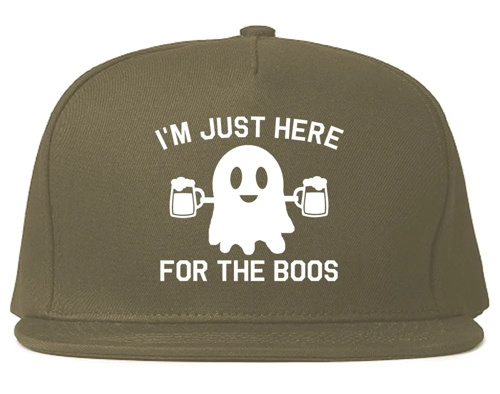 Im Just Here For The Boos Halloween Mens Snapback Hat