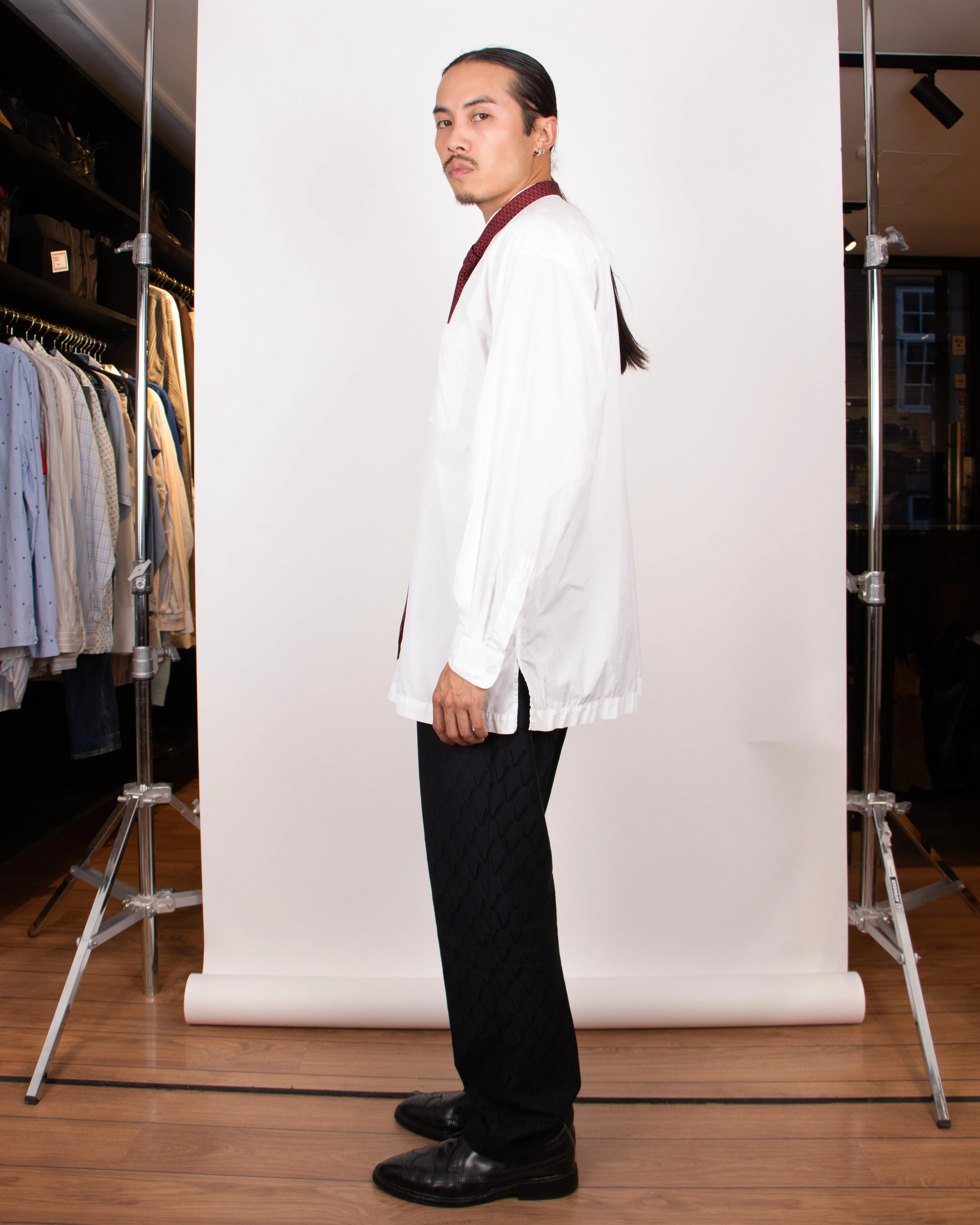 IM Miyake Design Studio White Cotton Shirt M/L