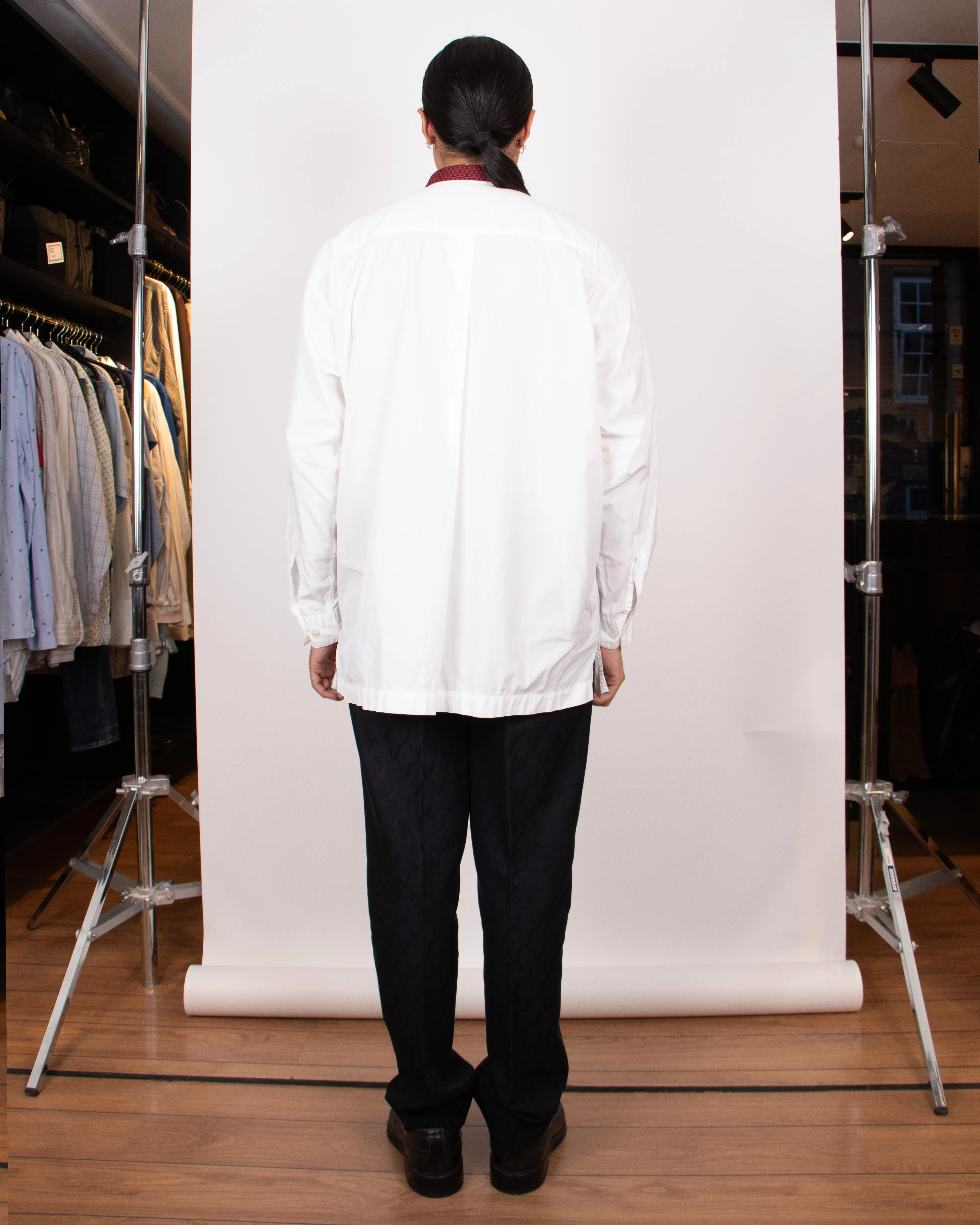 IM Miyake Design Studio White Cotton Shirt M/L