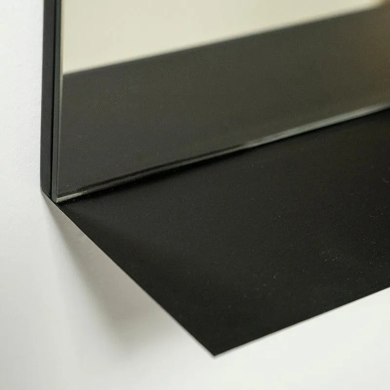 Image Square Mirror with Shelf