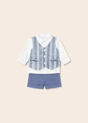 Imperial Blue Shorts & Vest Set