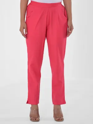 Imperial Red Cotton Pants