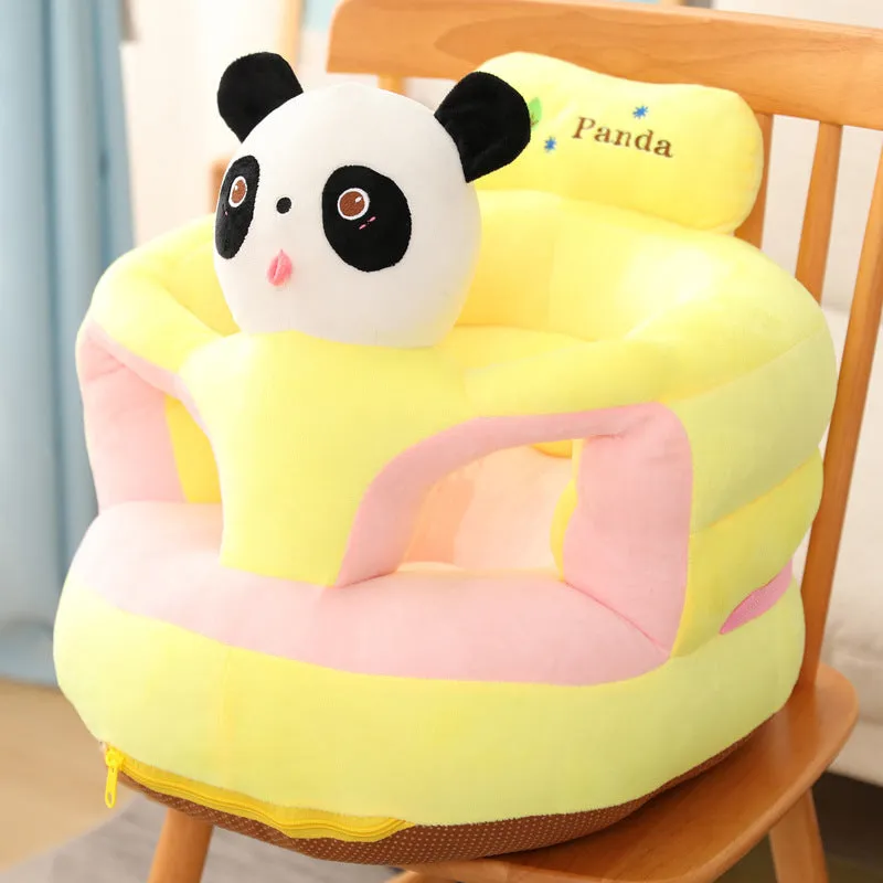 Importikaah Cute Anti-Rollover Baby Sitting Sofa Plush Toy: Learn-to-Sit Cartoon Companion