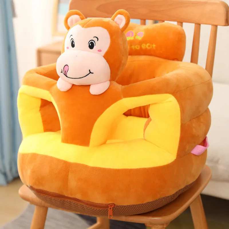 Importikaah Cute Anti-Rollover Baby Sitting Sofa Plush Toy: Learn-to-Sit Cartoon Companion