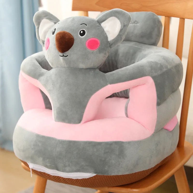 Importikaah Cute Anti-Rollover Baby Sitting Sofa Plush Toy: Learn-to-Sit Cartoon Companion