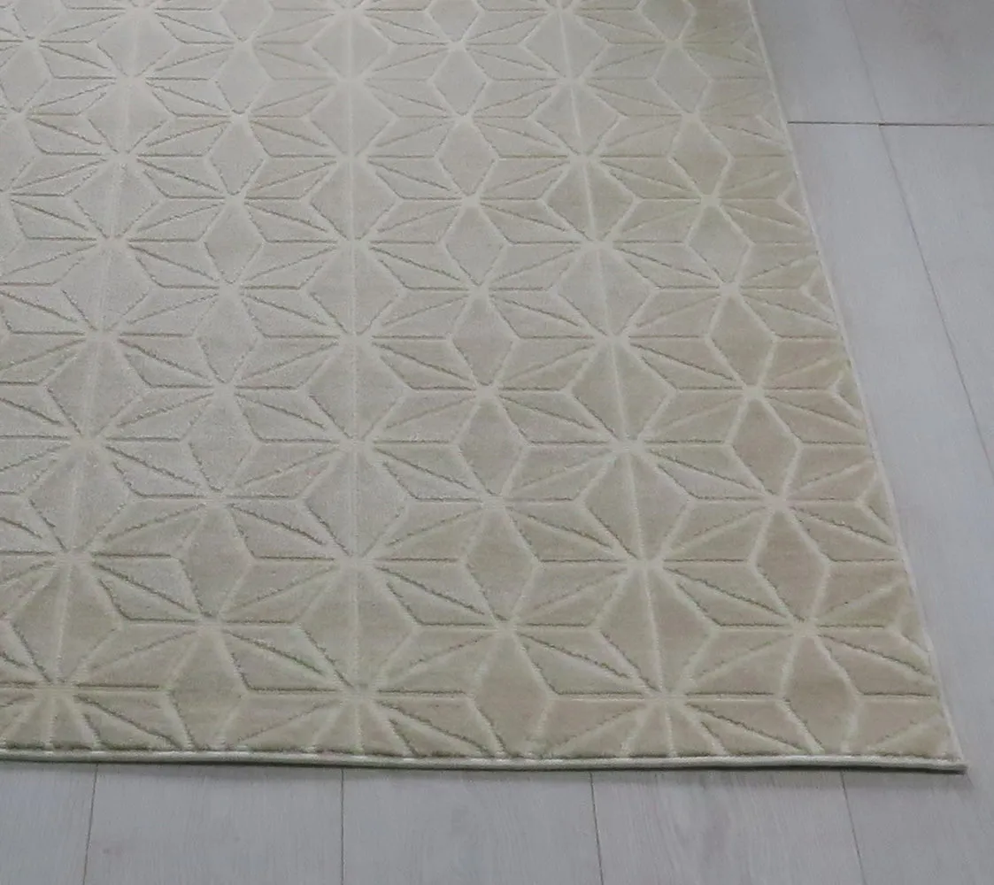 Impression Soft Touch Patterned Rug-Ivory 160x230cm