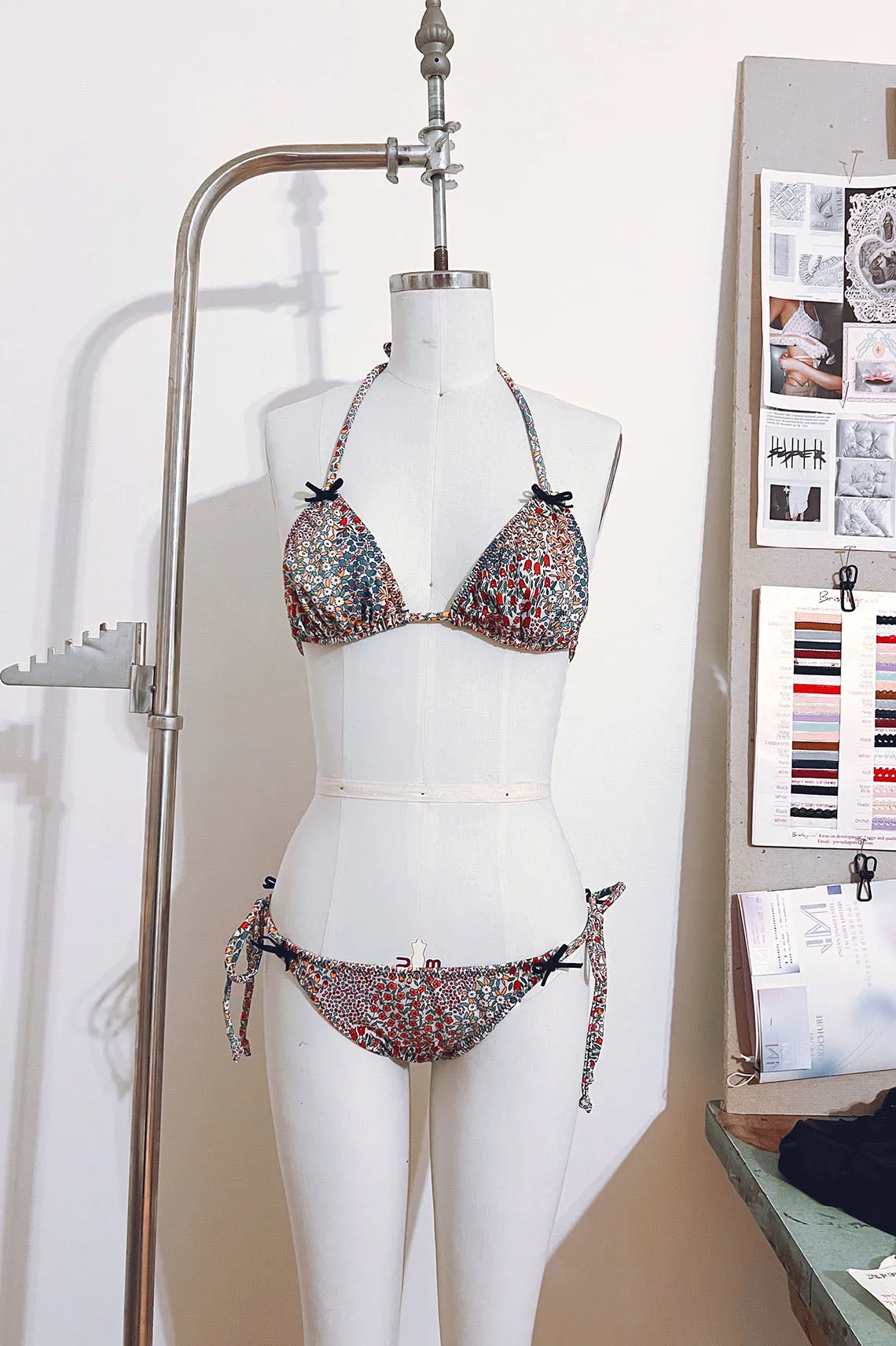 In Heroes We Trust x Clare Bare Eventide String Bikini Bottom in Multicolor Floral