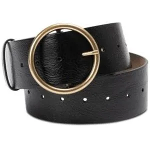 INC International Concepts I.N.C. Classic Panel Belt Black 2X - Vegan