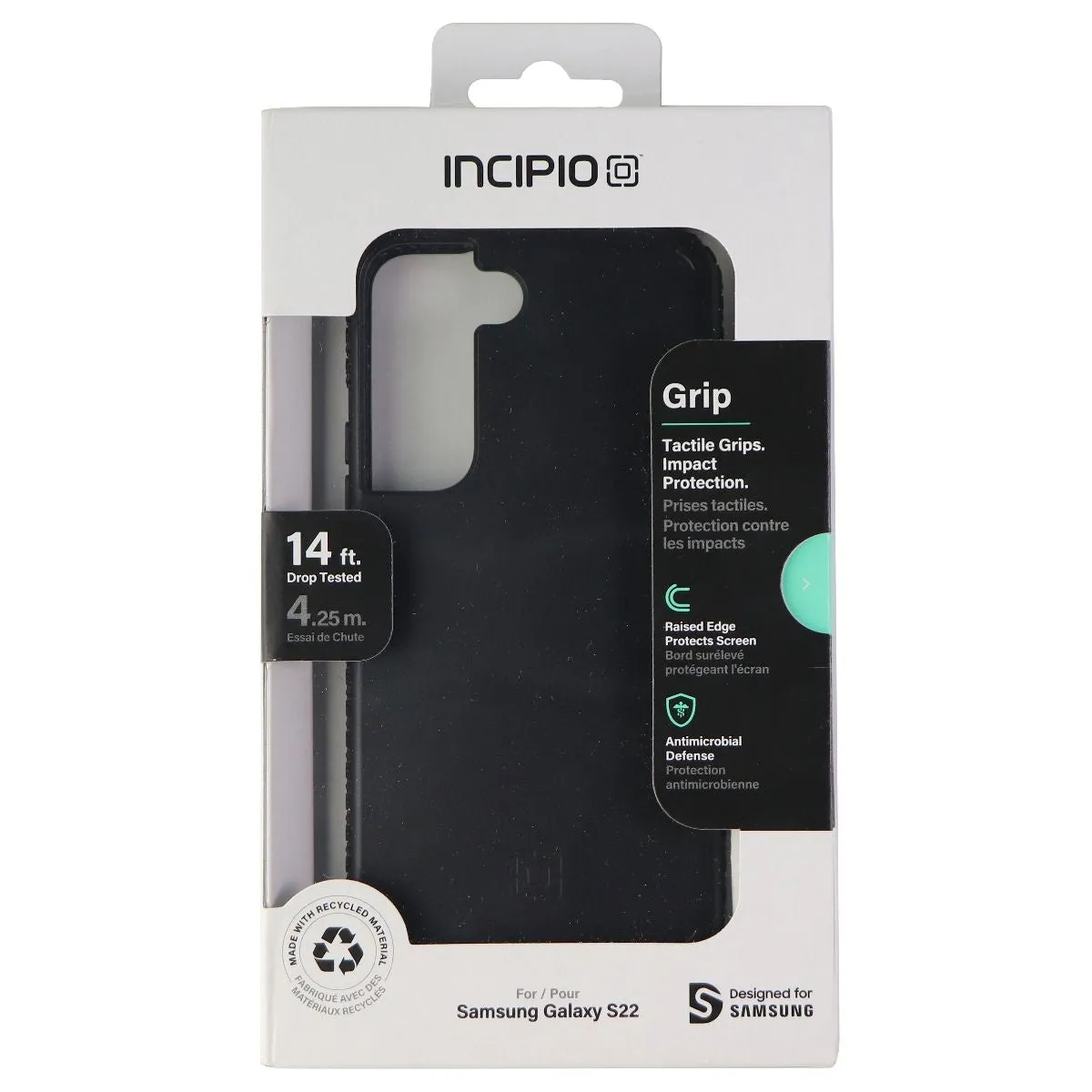 Incipio Grip Series Hard Case for Samsung Galaxy S22 - Black