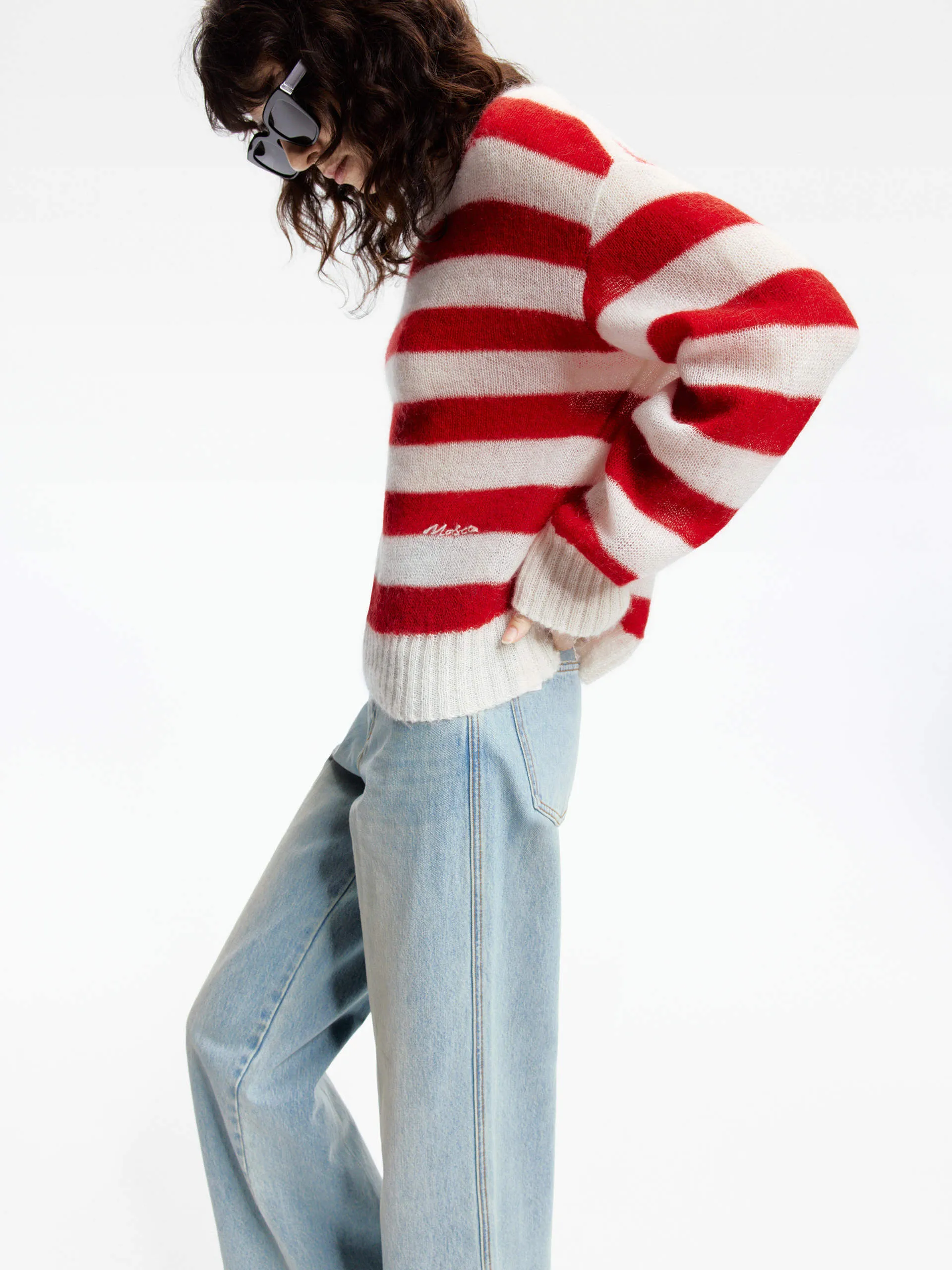 Include Mohair Striped Sweater