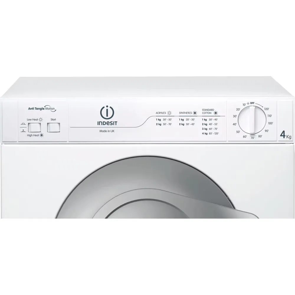 Indesit NIS41V 4kg Compact Front Vented Tumble Dryer White