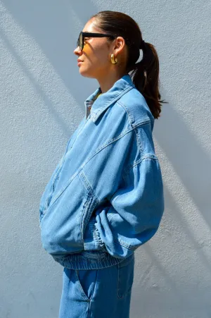 Indi & Cold Washed Effect Denim Jacket