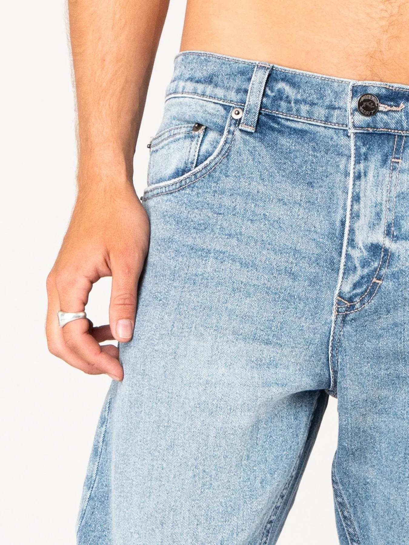 Indi Slim 5 Pocket Jean - Trig Blue