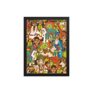 INDIAN CULTURE - Framed poster