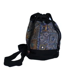 indian embroidered zari fabric bag