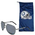 Indianapolis Colts Aviator Sunglasses and Bag Set