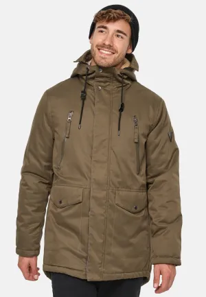 Indicode parka, dark green