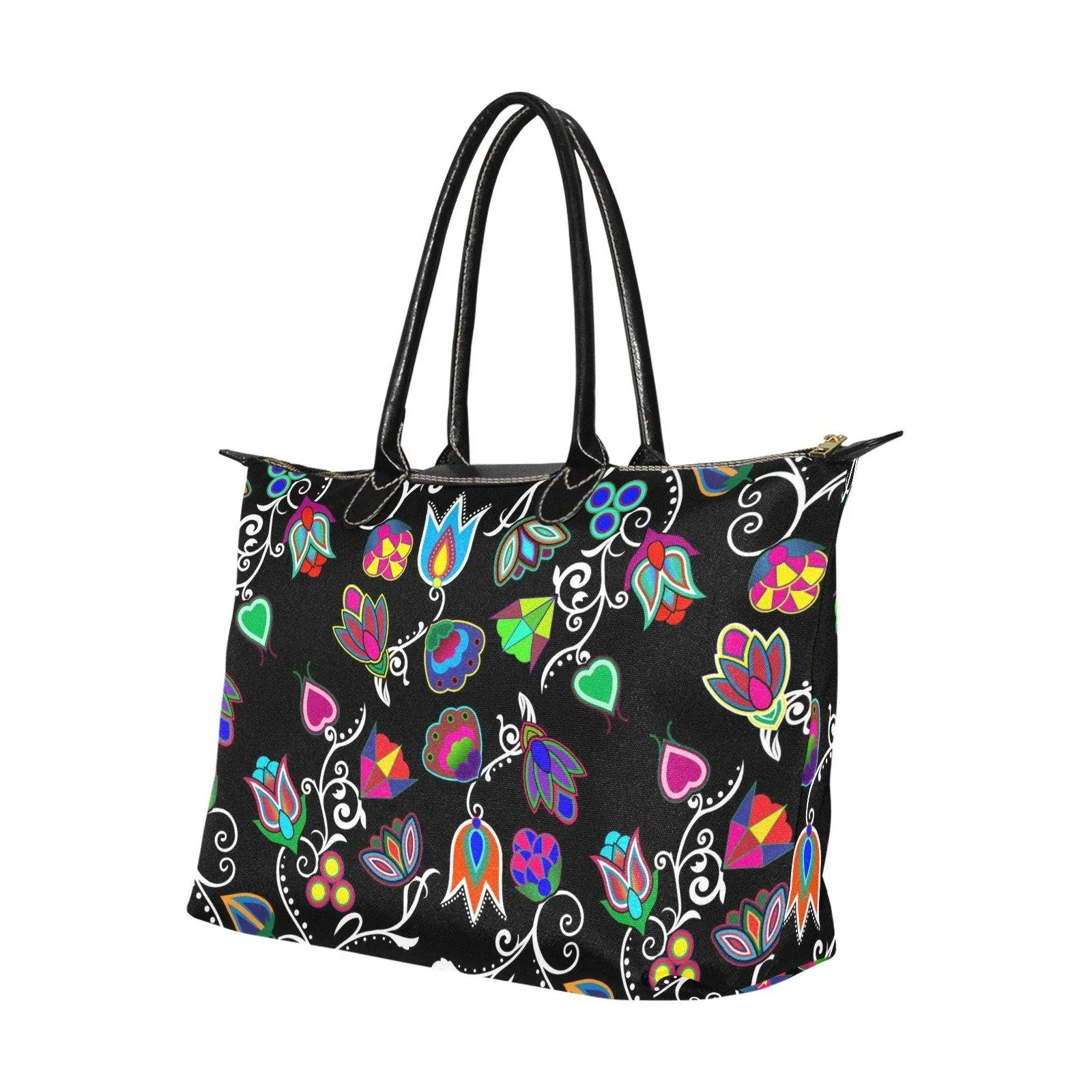 Indigenous Paisley Black Single-Shoulder Lady Handbag