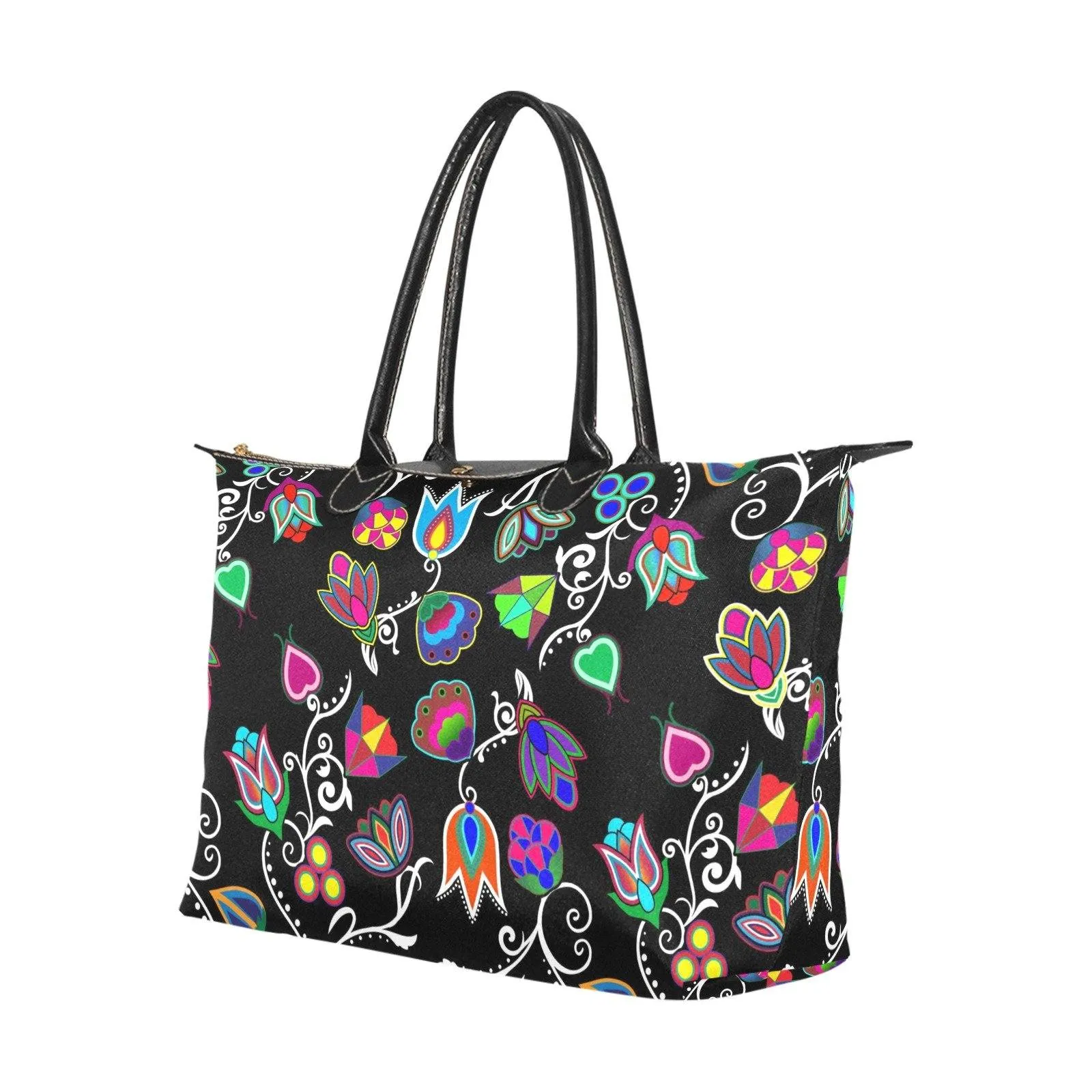 Indigenous Paisley Black Single-Shoulder Lady Handbag