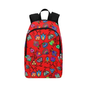 Indigenous Paisley Dahlia Fabric Backpack for Adult