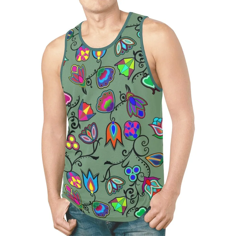 Indigenous Paisley Dark Sea Tank Top