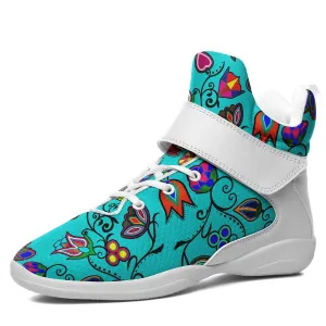 Indigenous Paisley Sky Kid's Ipottaa Basketball / Sport High Top Shoes