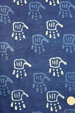 Indigo Blue/White CHP-232 Cotton Hand Prints