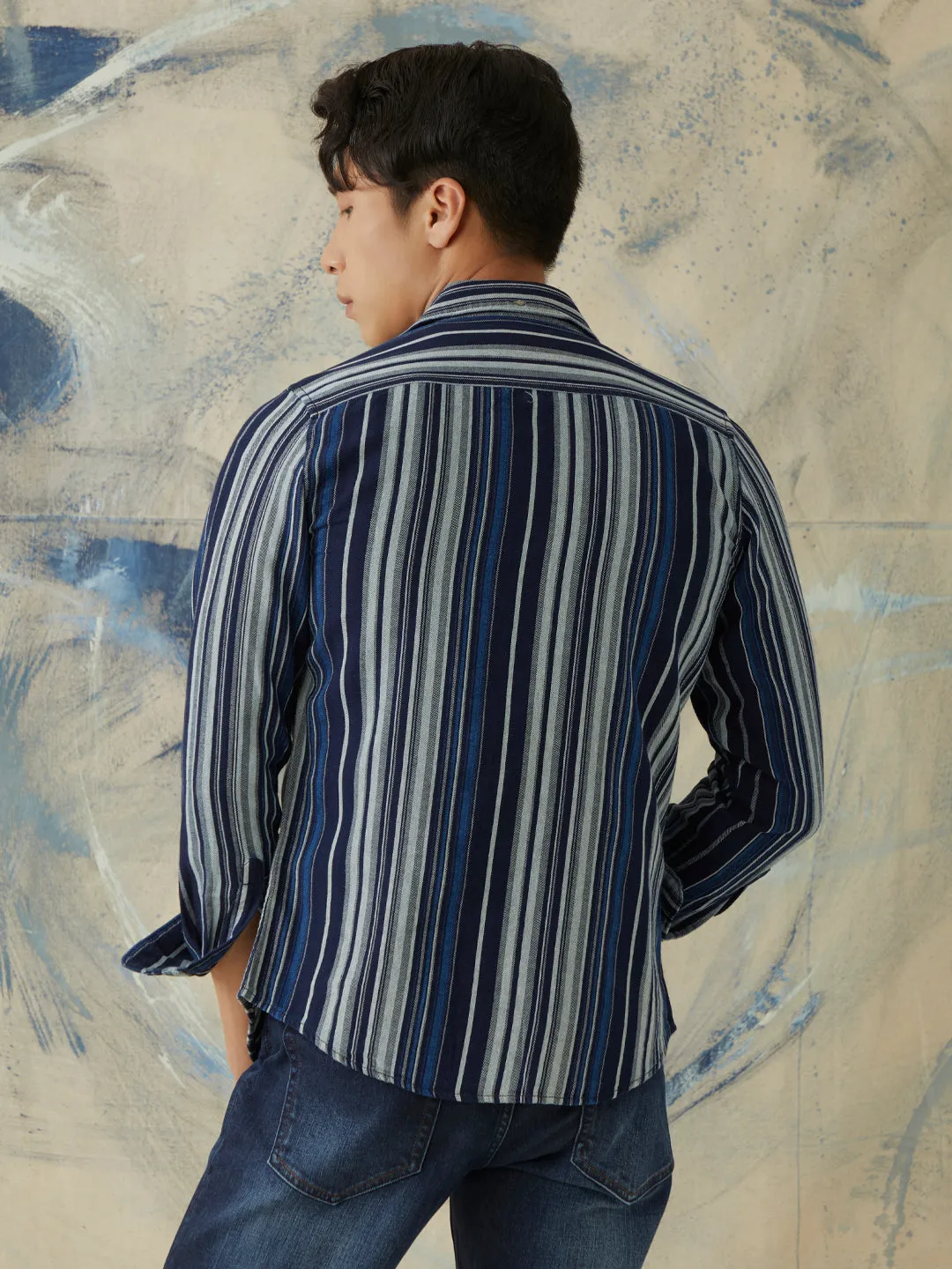 Indigo Striped Shirt