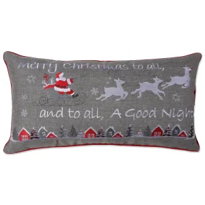 Indoor Merry Christmas To All Rectangular Throw Pillow