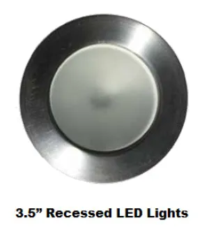 Indoor / Outdoor Recessed 3.5” LED Lights 2700K 85 CRI Dimmable COB LED