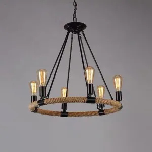 Industrial Wagon Wheel Chandelier Pendant with Adjustable Hanging Chain - Metal Ceiling Light for Restaurants