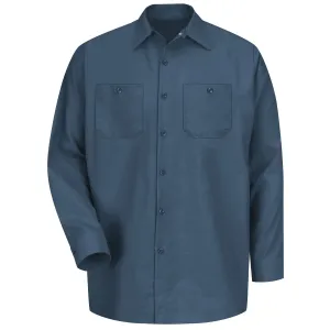 Industrial Work Shirt Long Sleeve - Dark Blue