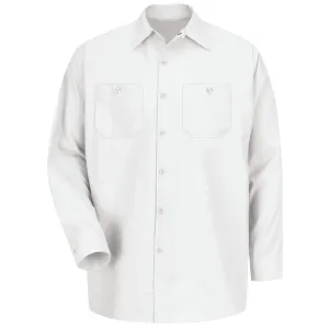 Industrial Work Shirt Long Sleeve - White