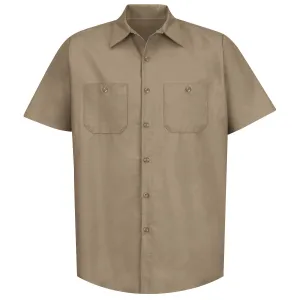 Industrial Work Shirt Short Sleeve - Khaki