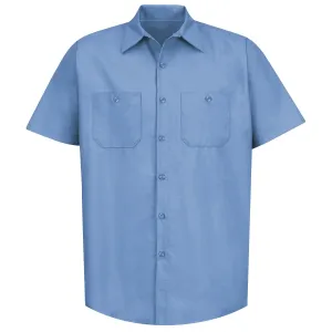 Industrial Work Shirt Short Sleeve - Light Blue