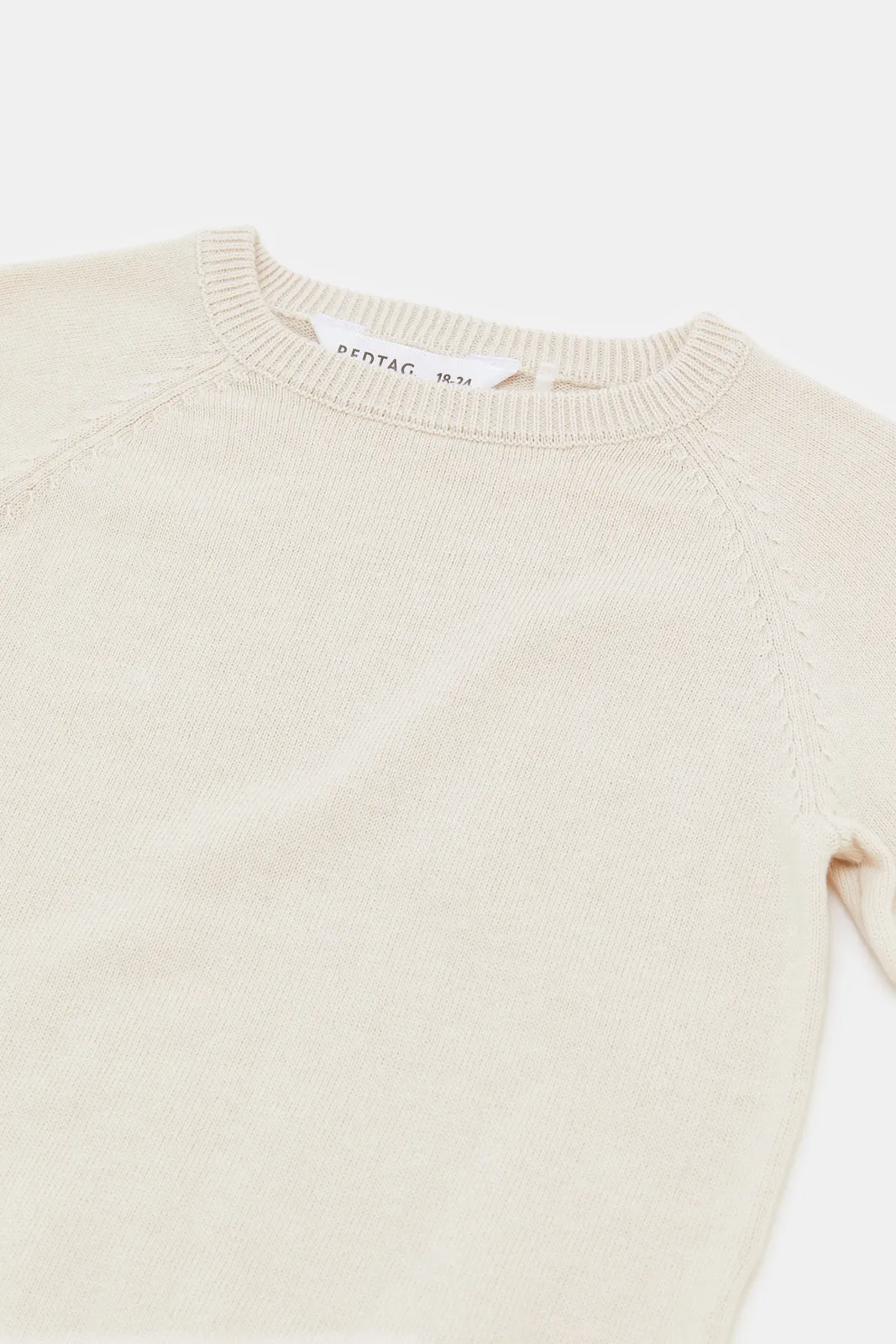 Infant Boys Cream Plain Pullover