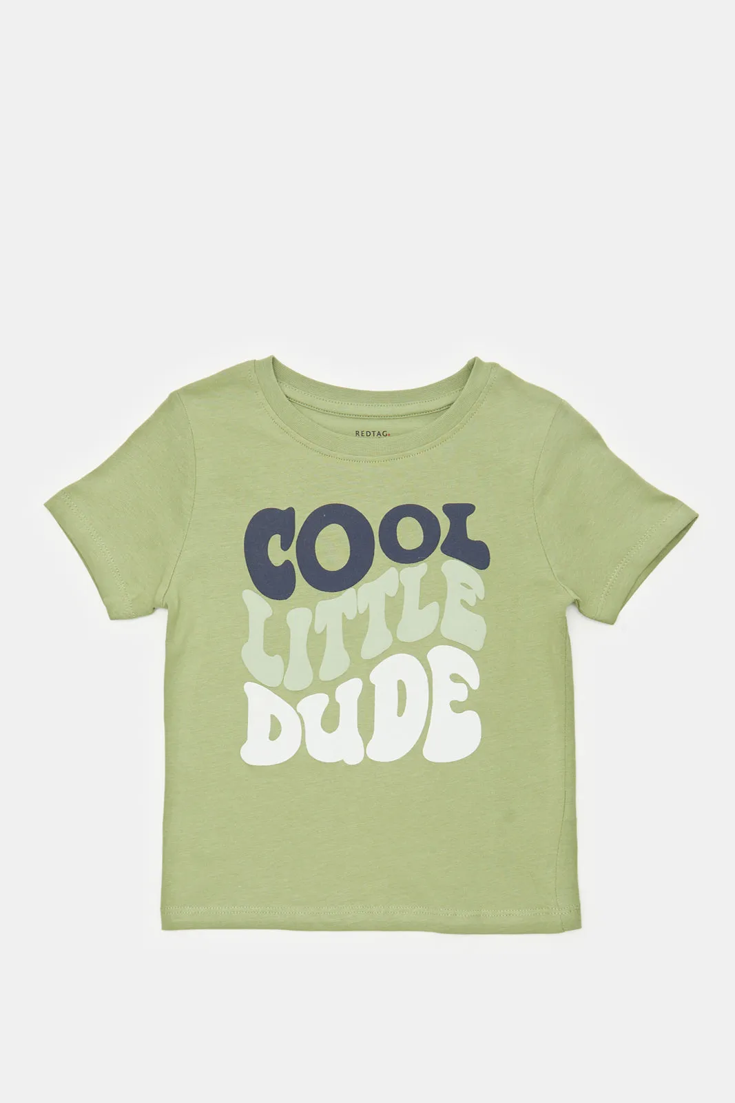 Infant Boys Green Cool Little Dude T-Shirt