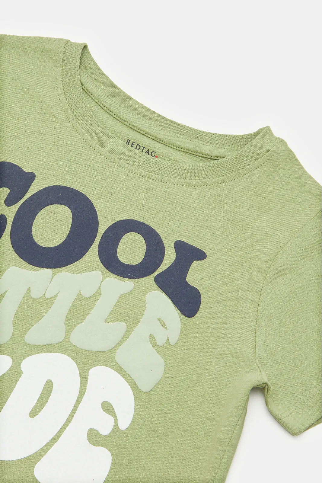 Infant Boys Green Cool Little Dude T-Shirt