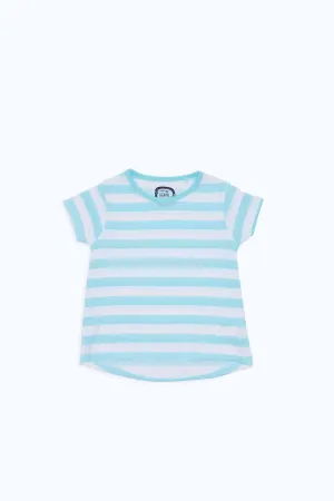 Infant Girls Blue Striped T-Shirt