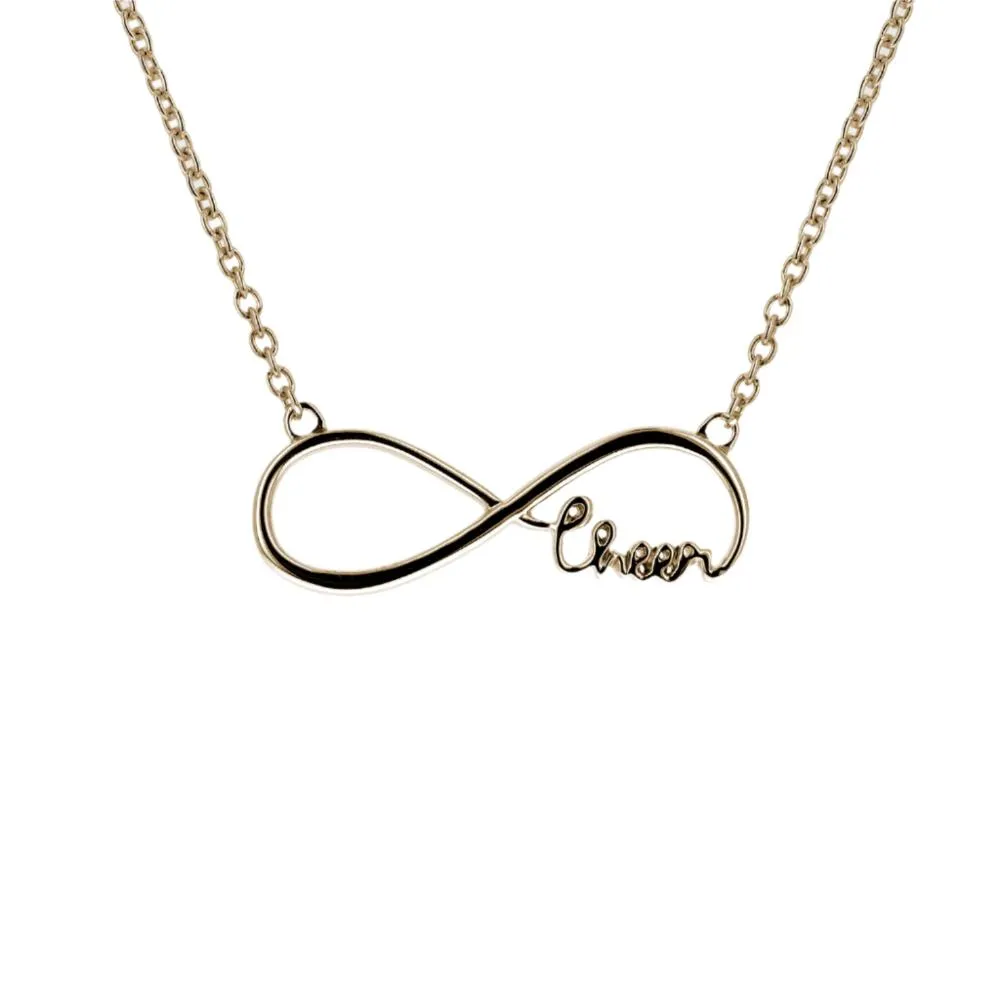 Infinity Cheer Necklace | Gold