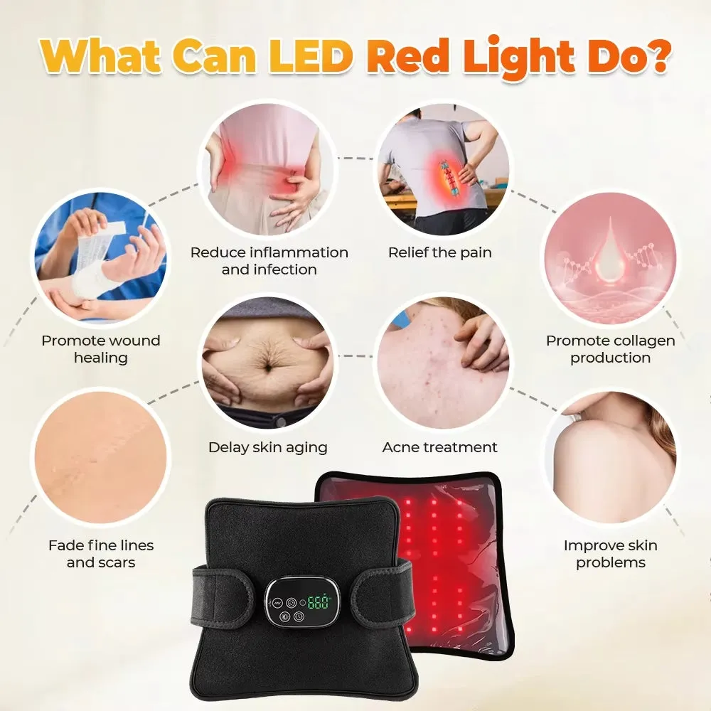 Infrared Red Light Therapy Heating and Vibration Pad for Body Pain Relief | Ortho Joint Relief