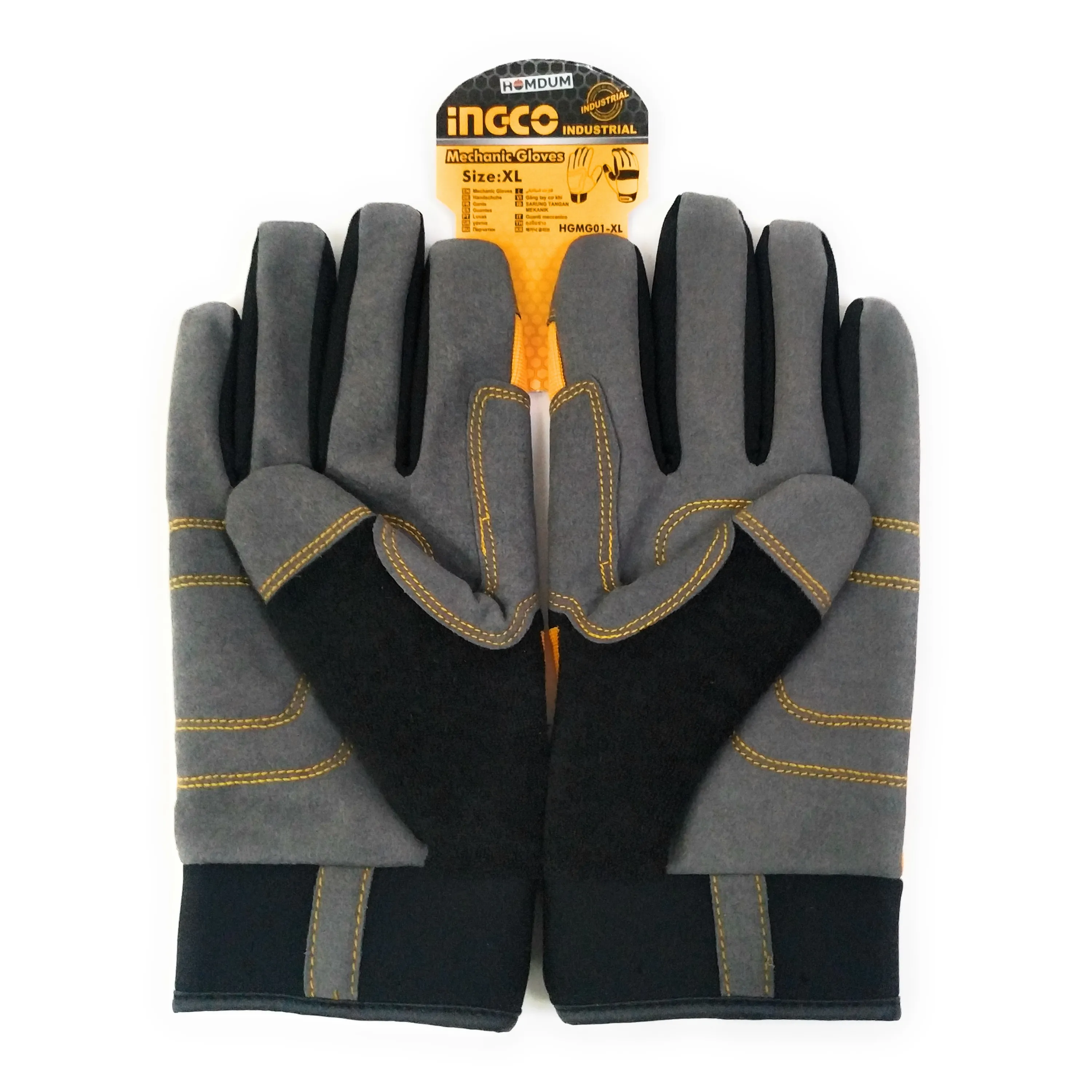 Ingco Microfiber Gloves – Cycling/Bikers/Trekkers/Machinist Gloves – Anti-Slip – Breathable Fiber – High Absorption Level - Puncture Resistant – Multi-Purpose Gloves – Abrasion Resistant