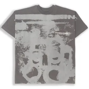 INK BLEED FACE TEE WITH LOGO